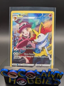 Braixen TG01/TG30 NM - Silver Tempest Trainer Gallery Full Art Pokémon Card - Picture 1 of 4