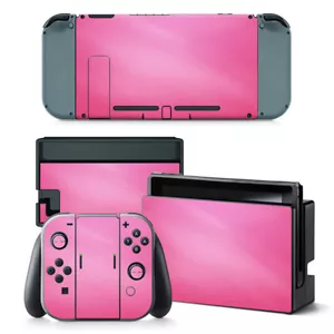 Nintendo Switch Skin Design Foils Aufkleber Schutzfolien Set - Pink Motiv - Bild 1 von 1