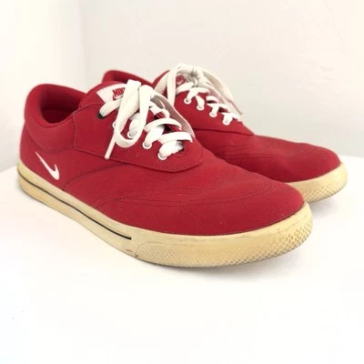 Nike Lunarlon  Swingtip Red Canvas Golf Shoes sz 10 - Image 1 of 4