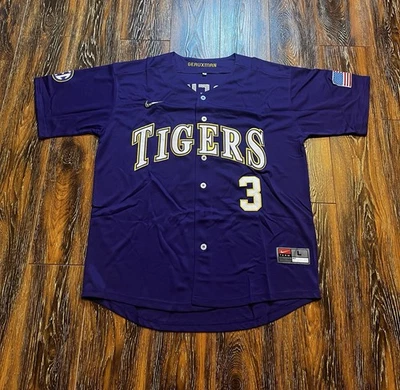 Camiseta deportiva Dylan Crews LSU Nike para adultos réplica grande nueva Foto 1 de 4