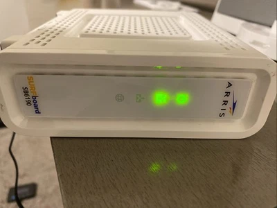 ARRIS Surfboard SB6190-RB DOCSIS 3.0 Cable Modem, White With Only The Adaptor - Image 1 of 4