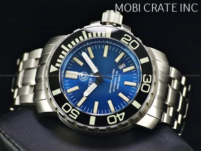 Rare Deep Blue 46mm Men's DayNight Ops Pro Sapphire Crystal & Bezel Diver Watch - Image 1 of 4