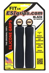 ESI Bar Grips MTB FIT CR Silicone Black One Size - Foto 1 di 1