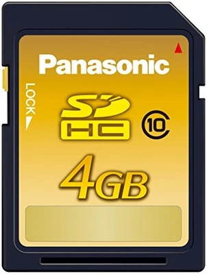 Panasonic Japan 4GB SDHC Memory Card CLASS10 RP-SDWA04GJK from JAPAN #uq9 - Image 1 of 2