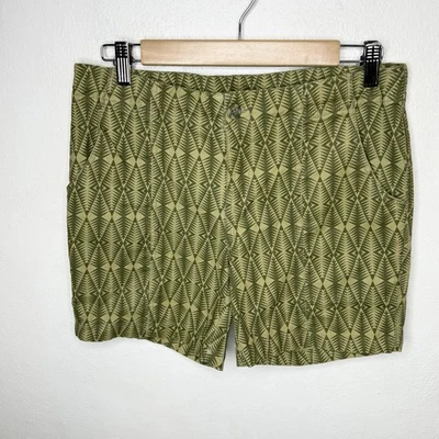 Pantalones Cortos Kavu Verde Mezcla Algodón Pantalones Cortos Geométricos Exterior Granola Niña Mujer’s 6 Foto 1 de 4