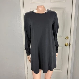 Eileen Fisher Camicia Donna Piccola Carriera Girocollo Tencel Tunica Elasticizzata I4-6 - Foto 1 di 7