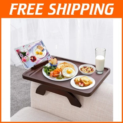 Bamboo Couch Arm Table 360° Phone Holder - Image 1 of 4