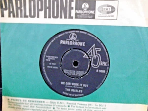 THE BEATLES " WE CAN WORK IT OUT " 1st PRESSING UK PARLOPHONE EX+ COND.IN Or.SL. - Bild 1 von 2