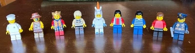 9 Lego, Mini Figures, Assorted, Collectible, Preowned, Including Female Police - Image 1 of 4
