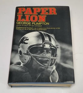 Paper Lion George Plimpton 1966 2nd Printing Illustrated Football Photos HC DJ - Bild 1 von 14