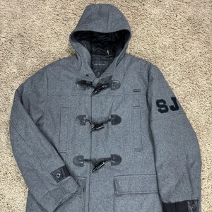 Abrigo Chaqueta De Colección Y2K Sean John Chore Talla L Gris Hip Hop Ropa de Calle LANA - Imagen 1 de 24