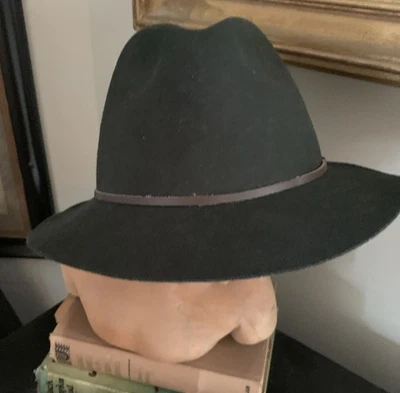 Kooringal Unisex Goodwin Wool  Fedora Wide Brim Hat Large Green  Outback - Image 1 of 4