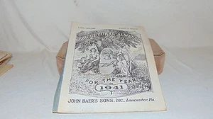 AGRICULTURAL ALMANAC 1941 LANCASTER PA ORIGINAL - Picture 1 of 4