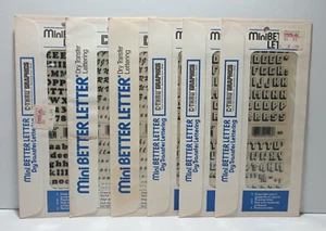 MiniBetter Letra C-Thru Gráficos M17 Letras de transferencia seca - Lote de 6 - Imagen 1 de 6