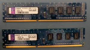 Kingston KVR13N9S6/2 4GB (2x2gb) DDR3 SDRAM 1333MHz Memory Desktop RAM - Picture 1 of 3