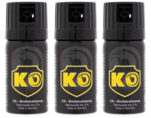 3x KO SECURITY CS Spray 40ml Tierabwehrspray Breitstrahl Pfefferspray € 174,33/L - Bild 1 von 1