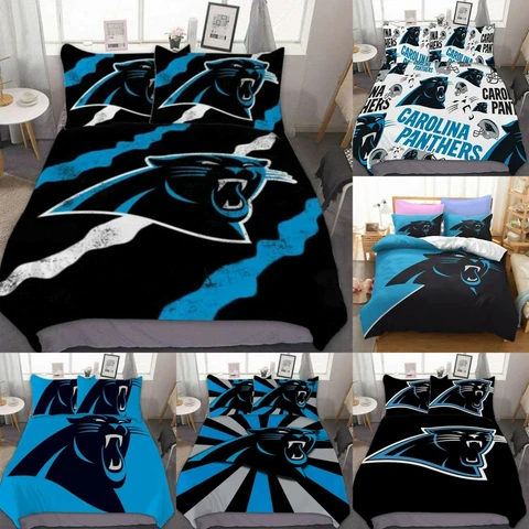 Carolina Panthers Bedding Set 3PCS Duvet Cover Pillowcase Comforter Cover Gift Cover