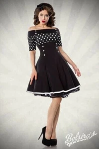 Vestido Vintage Lunares Con Carmen- Escote - Imagen 1 de 9