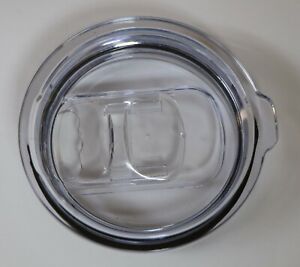 CLEAR SLIDER LID FITS MOST 20oz or 30 oz STAINLESS STEEL TUMBLERS (Yeti) Similar