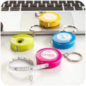 Retractable Ruler Tape Measure Sewing Cloth Dieting Tailor 150cm 60inch keychain - Picture 1 of 5