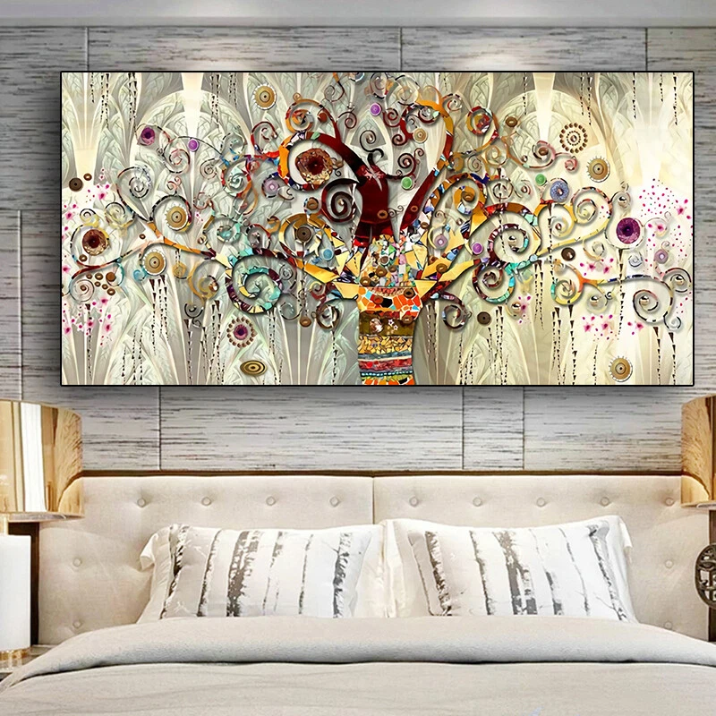 Tree of Life By Gustav Klimt Landscape Canvas Painting Poster And Print Wall Art - Image 1 of 4