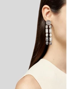 IPPOLITA Double Linear Drop Earrings STERLING SILVER 925 Senso Hammered Post New - Picture 1 of 11