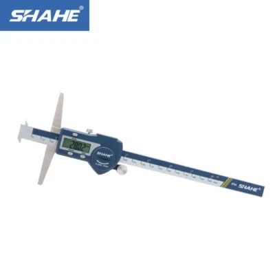 SHAHE Single Hook Digital Depth Caliper Stainless Steel 0-200mm 5113-200A - Image 1 of 4