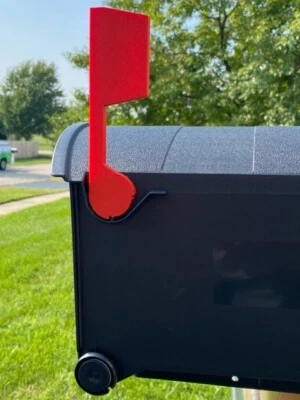 Red Flag Replacement Rubbermaid Mailbox - Snap Fit Plastic - Image 1 of 4