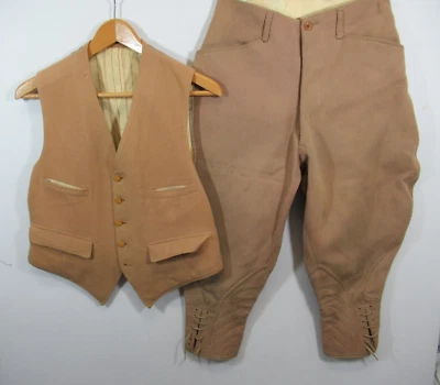 Antiguo conjunto de pantalones de montar Jodhpurs ecuestres de los años 1910 20 para hombre Austin Reed Londres Foto 1 de 4