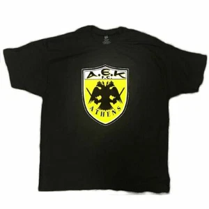 AEK Logo 100% Cotton Tshirt in Black - Picture 1 of 1