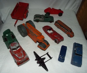 VINTAGE/ANTIQUE CAST METAL TOY LOT HUBLEY, METAL MASTERS, AUBURN ETC, READ!! - Picture 1 of 24