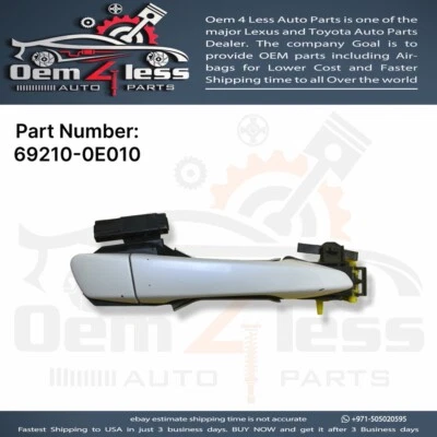 Manija de puerta exterior trasera derecha Lexus GS350 2013 a 2020 69203-30072 69210-0E010 Foto 1 de 4