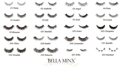 Bella Minx Lashes Mink False Ultra Soft Light Weight Flexible Eye lashes BOGOF