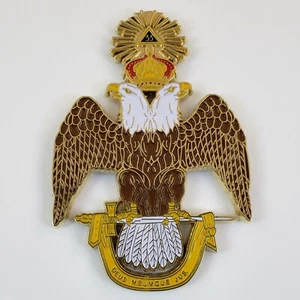 Auto Emblema Rito Escocés 33 Metal Recortado (SCA-1015) Masón Masón Masónico - Imagen 1 de 1