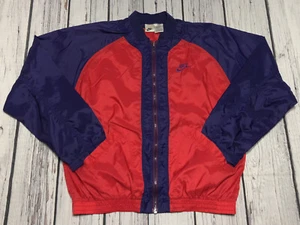 Vintage 90’s Nike Track Jacket Boys Size XL Swoosh Spellout Nylon Athletic 18-20 - Picture 1 of 10