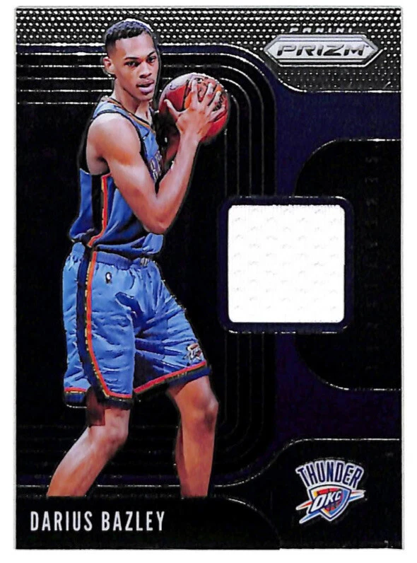 2019-20 Panini Prizm Darius Bazley jersey patch rookie card Thunder - Image 1 of 1