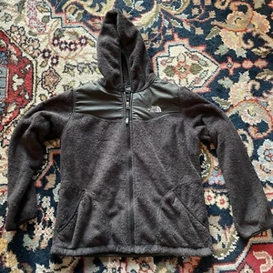Vintage North Face Black Denali Hooded Fleece Women’s Size Medium - Picture 1 of 7