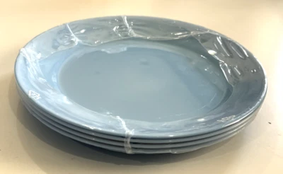 Lot of 4 IKEA Besegra Light Blue Dessert Plates Dinnerware Tableware NEW - Image 1 of 4