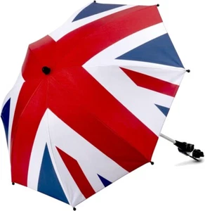 Union Jack Umbrella Baby Stroller Pram Parasol Pushchair BuggyClip On - Picture 1 of 5