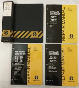 3 Books!! New Holland LS120 LS125 Repair Manual ORIGINAL OEM - Picture 1 of 4