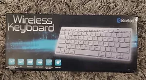 Wireless Keyboard Bluetooth Technology Supported iOS 14 Multimedia Hot Keys New - Picture 1 of 3