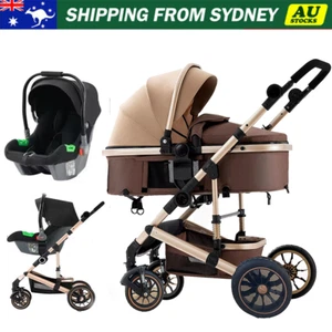 Foldable Baby Pram Stroller Newborn Carriage Pushchair Infant Bassinet Capsule✈️ - Picture 1 of 13