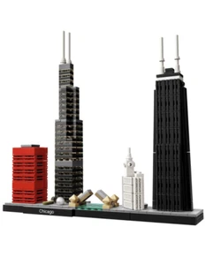 ARCHITECTURE: Chicago Skyline (444 Pieces) NO BOX - Picture 1 of 1