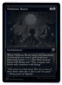 Ominous Roost NM* FOIL Innistrad Double Feature ENGLISH 065 mtg -UnltdCards - Picture 1 of 2