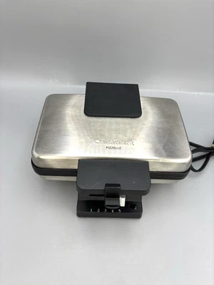 Prensa de pizzle Cuisinart WM-PZ2 plateada 5 ajustes control de pardeamiento probado Foto 1 de 4