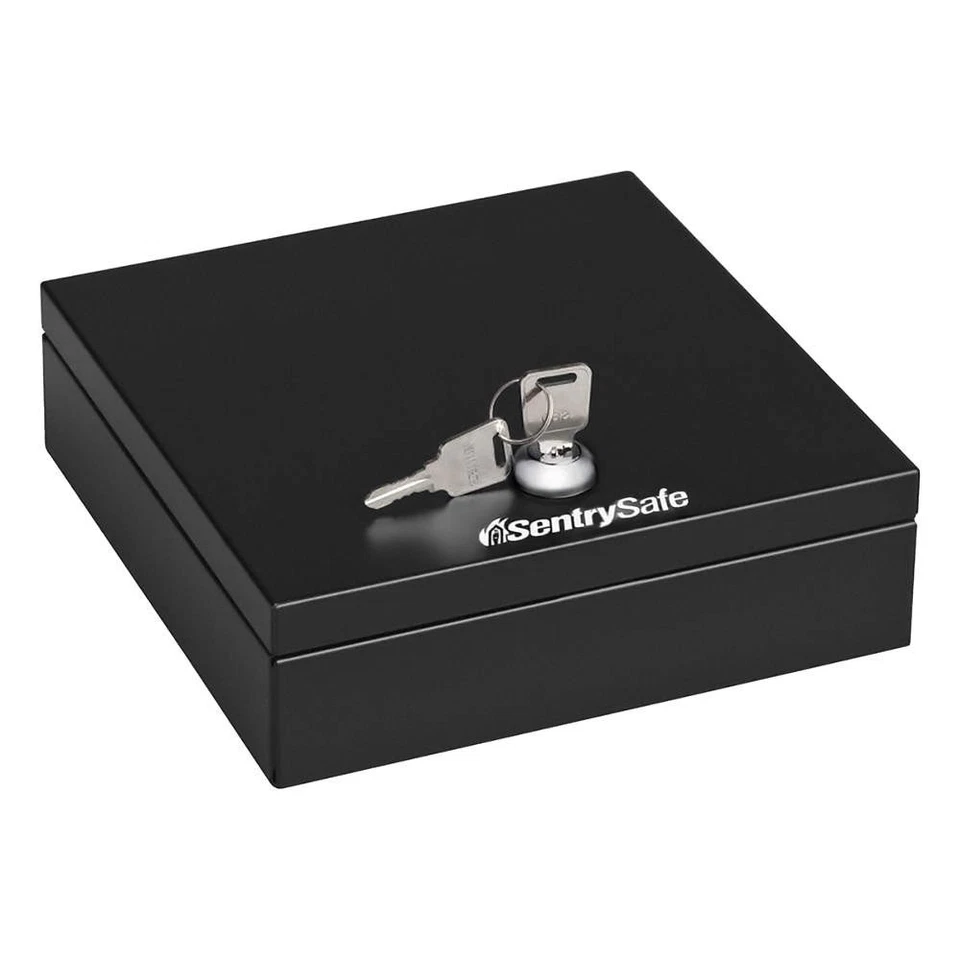 SENTRY SAFE DS-1 Caja fuerte con cajón, acero, cerradura con llave, negro 29RV69 Foto 1 de 1