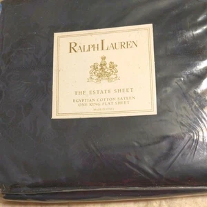 RARO Ralph Lauren Dignotary Azul Rey Dragón Hoja Plana Nip Hecho en Italia - Imagen 1 de 4