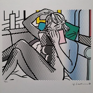Firmado por Roy Lichtenstein - Lectura desnuda - Certificado - Imagen 1 de 7