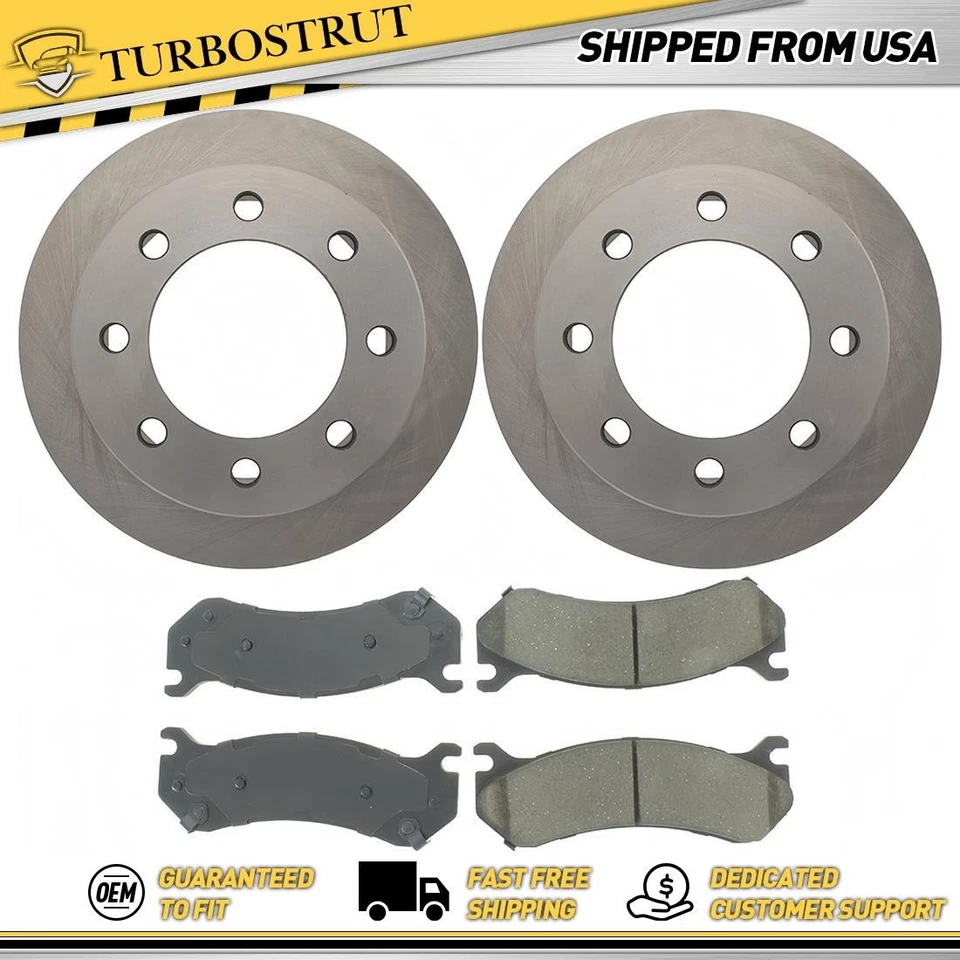 Kit de pastilhas de freio rotores de freio traseiros OE para 1999-2004 Chevrolet Silverado 2500 6.0L - Imagem 1 de 2