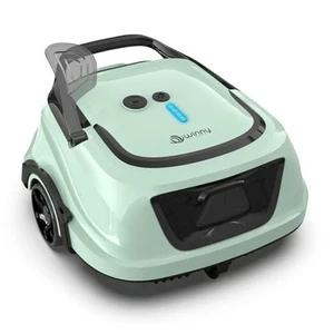 Cordless Robotic Pool Vacuum for Above Ground Pools with Self Sage Green - Picture 1 of 8